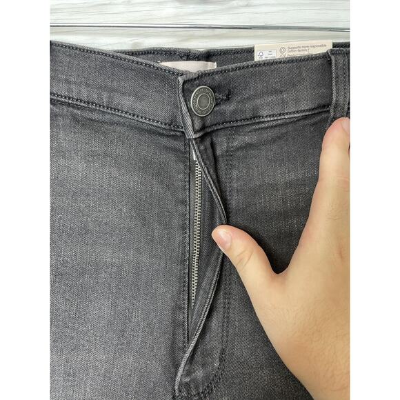 SO Jeans Womens 18 Plus Black High Rise Wide Leg Superstretch Black Wash Denim - Picture 2 of 13